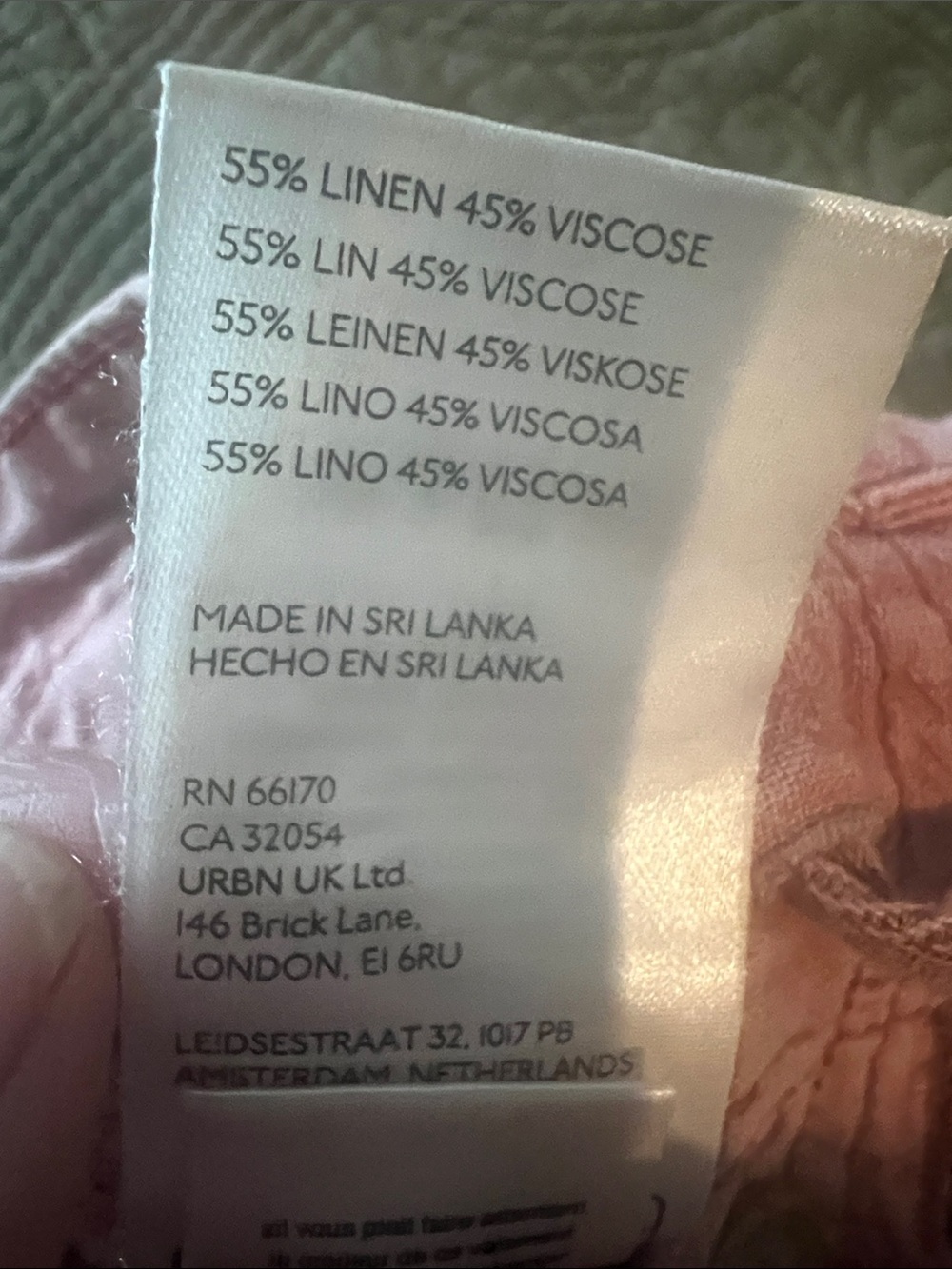 Pilcro/Anthropologie linen blend Rose Pink Denim Pants with - Picture 6 of 13